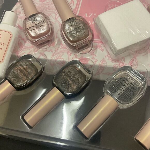 Brand New Azure Beauty 10 Piece Nail Polish Set Multi Colored With Box - Picture 8 of 8